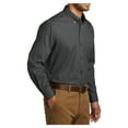 thumbnail image 4 of Mens Long Sleeve Professional Uniform Carefree Cotton/Polyester Poplin Shirt Graphite 4X-Large, 4 of 6