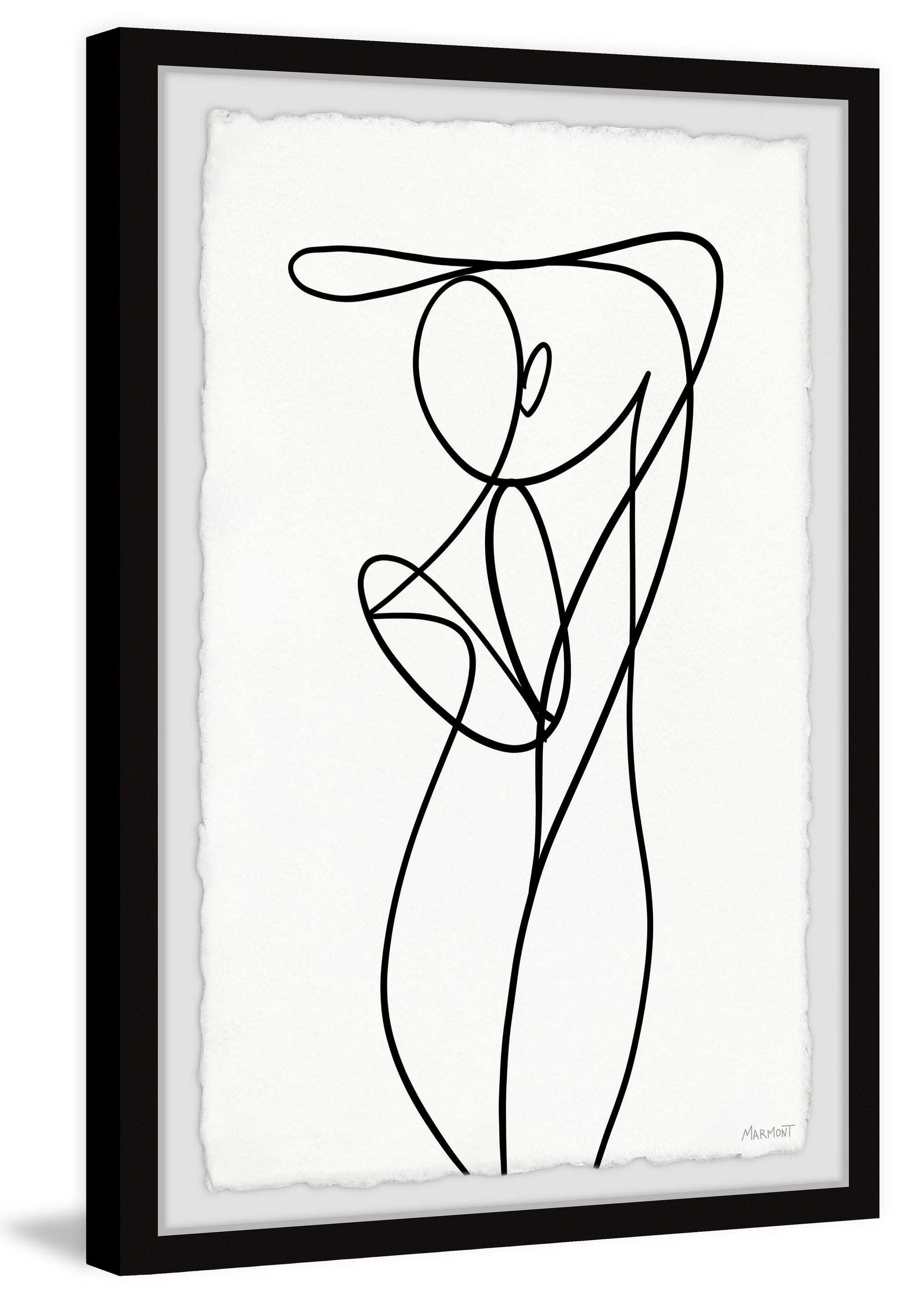 Marmont Hill Body Outline Framed Wall Art, 24" x 36"