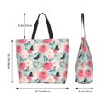 thumbnail image 5 of Yiaed Roses and Butterflies Print Handbag for Women Tote Purse Shoulder Bag Large Fashion Hobo Purse Handbag Shopping Tote, 5 of 5