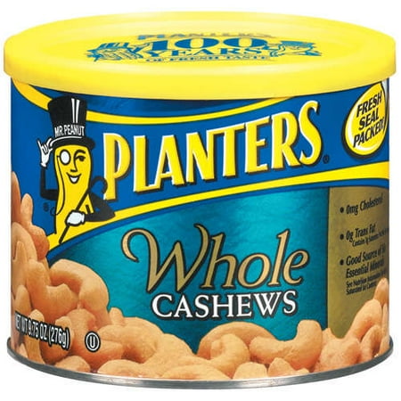 Planters: Whole Cashews, 9.75 Oz