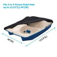 thumbnail image 2 of iCOVER Pedal Boat Cover, Fits 3 or 5 Person Pedal Boat Water Proof Heavy Duty Paddle Boat Cover, Black, 2 of 3