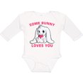 thumbnail image 3 of Inktastic some bunny loves you Boys or Girls Long Sleeve Baby Bodysuit, 3 of 5