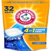 ARM & HAMMER 4-in-1 Laundry Detergent Power Paks, 32 Count (Packaging may vary)
