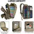 thumbnail image 3 of WOLT | 50L Camping Backpack--Large Multifunction Outdoor Molle Bag Backpacks Camokhaki, 3 of 7