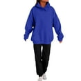 thumbnail image 3 of Hearthz Matching Sweat Sets for Women Fleece Comfort Plain Oversized Hoodies and Sweatpants Set Womens Matching Sweat Set with Pockets, 3 of 6
