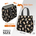 thumbnail image 3 of Cute Cartoon Corgi Insulated Lunch Bag for Women & Adults,Large Portable Soft Cooler Lunch Bag,Thermal Food Storage Tote with Pearl Cotton,8.66L,8.75x5.75x9.5 Inch, 3 of 6