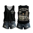 thumbnail image 4 of XMYRZ Women's T Shirts My Give A Damn is Broken Letter Print Tank Tops Too Old to Care Club Tees Funny Beach Blouse, 4 of 4