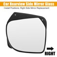 thumbnail image 3 of Unique Bargains Auto Right Side Rearview Heated Mirror Glass with Backing Plate for Nissan Micra K13 2014 No.963651HB0B, 3 of 7