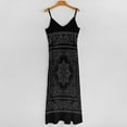 thumbnail image 5 of BANDANA BLACK GRAY Sleeveless Dress Loose Women's Dress Dresses Luxury Evening Dresses, 5 of 9