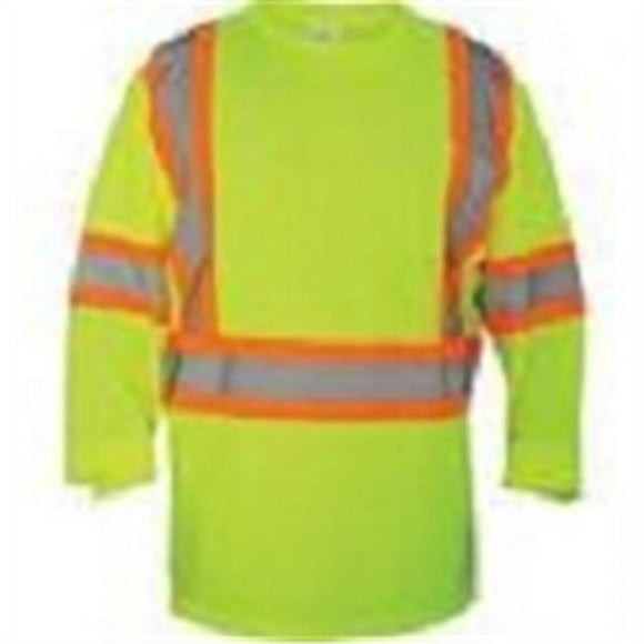 SAS Safety SAS-690-1611 T-Shirt à Manches Longues Classe 2 High Viz, 2TG - Jaune