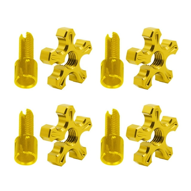 Guardoinrt 4pieces High Torsion And Stress Resistance Motorcycle Fixed Screws For Efficient Performance gold 1Set