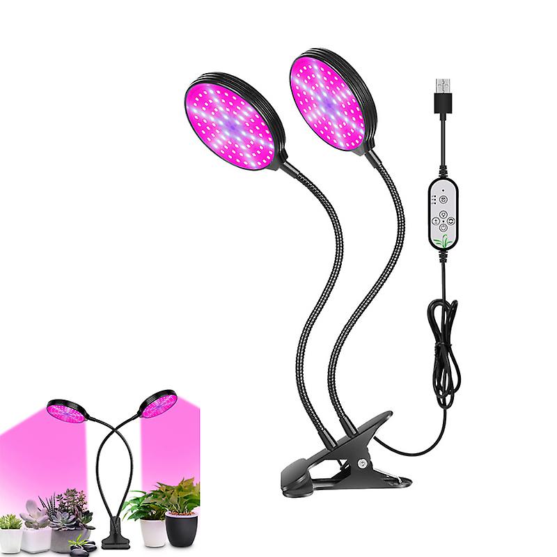 Lampe De Croissance LED USB Pour Plantes | Spectre Complet, Support Acrylique, Timer 8/12/16h - IFutniew