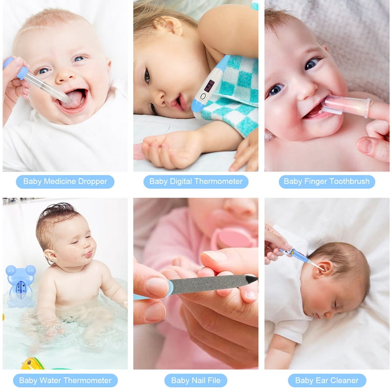 BUSATIA 13-in-1 Baby Grooming Kit, Blue photo 4