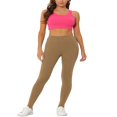 thumbnail image 2 of Pantalon d'Étrier de Yoga de Gym pour Femmes, Uni, Doux, à Taille Élastique, 2 of 5