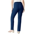 thumbnail image 2 of Roaman's Women's Plus Size Petite Plus Size Comfort Stretch Straight Leg Jean, 2 of 3