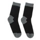 thumbnail image 3 of 2 uds calcetines cálidos impermeables calcetines gruesos de doble capa que absorben el sudor transpirables para montañismo ciclismo esquí negro gris, 3 of 8