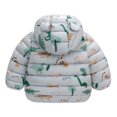 thumbnail image 2 of Adeawade Girls Coats 6-12 Months Winter Windproof Jacket Toddler Long Sleeve Dinosaur Warm Cartoon Hooded Outerwear Soft Daily Wear Grey, 2 of 4
