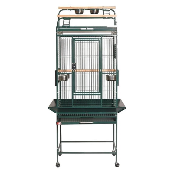 A&E Cage 8002422 HQ Green 24 x 22 in. Play Top Cage with 0.625 in. Bar Spacing, Green - 2 Box per Set