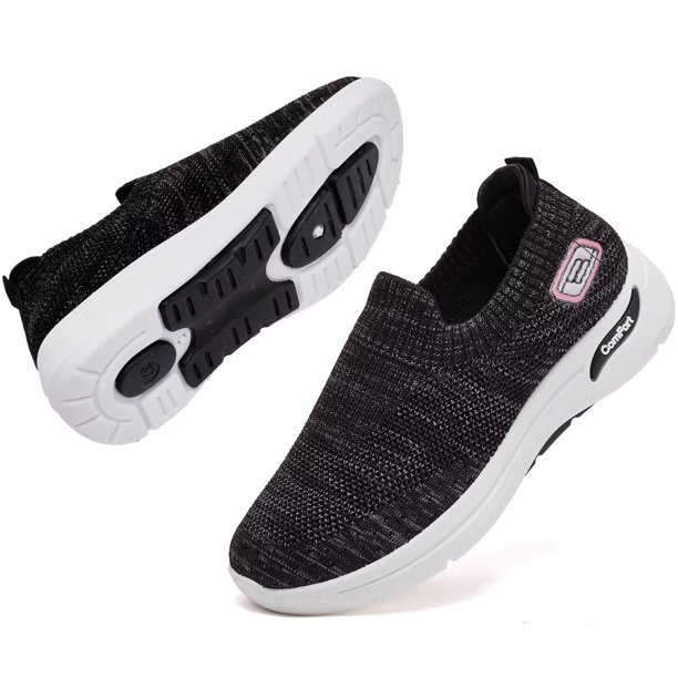 HOBIBEAR Slip On Sneakers for Women Lightweight Walking Shoes Arch