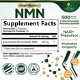 thumbnail image 2 of NMN Supplement - β-Nicotinamide Mononucleotide (NMN) 500 mg Per Serving - Pure NMN Formula - NAD+ Precursor Supplement - Cellular Energy & NAD Support - Vegan Capsules - Bottled in USA - 120 Capsules, 2 of 9