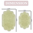 thumbnail image 6 of Home Weavers Allure Collection 100% Cotton Non-Slip Bathroom Rug Set Machine Washable Bathroom Rug-17"x24", Bath Rug- 21"x34", Green Color 2 Piece Bath Rug set, 6 of 9