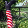 thumbnail image 4 of Halloween Witch Legs Stakes with LED Lights, 2Pcs Striped Witch Leg Yard Decorations with High Heels for Outdoor Garden Lawn and Patio Spooky Decor, 1Pack Orange, 4 of 7
