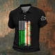 thumbnail image 1 of Ceisia Men's St. Patrick's Day Polo Shirt Collection | Irish American Flag Shamrock Print | Casual Short Sleeve Collared Tops Gift, 1 of 5