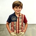 thumbnail image 2 of Sanphen Big Boy T Shirts 4Th Of July 1776-2026 250Th Anniversary Usa Flag Print Short Sleeve Lapel Neck Tshirts Summer Soft Independance Day Boys Tees,Size 12-13 Years,Red, 2 of 4