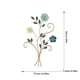 thumbnail image 4 of Decoración de pared de flores Diseño 3D Decoración de arte de pared de metal Decoración del hogar para sala de estar, 4 of 4