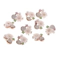 thumbnail image 3 of 10 botones de flores de diamantes de imitación de cristal para coser con parte trasera plana Pétalos puntiagudos, 3 of 9