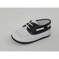 thumbnail image 6 of Infant, Boys Shoes, Napa White Leather and Black Moc Pre-walker Shoes, 6 of 15
