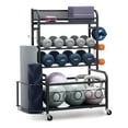 thumbnail image 1 of VEVOR Home Gym Workout Equipment Organizer Yoga Mat Storage Weight Rack Dumbbell, 1 of 9