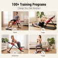 thumbnail image 6 of CONCETTTA Ab Machine, Ab Workout Equipment, Adjustable Ab Trainer Machine for Abs Workout at Home Gym, Foldable，Red, 6 of 8