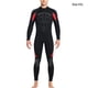 thumbnail image 5 of Sonducket Trajes de buceo, traje de neopreno cálido, traje de baño de manga larga para Surf, elástico, cómodo, equipo de pesca submarina, Deportes acuáticos Hombre Rojo XXL, 5 of 6