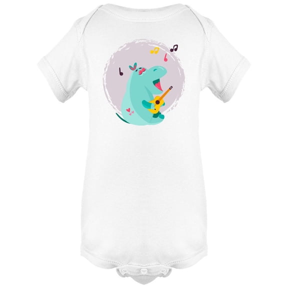Adorable Hippo Singing Cartoon Bodysuit Infant -Image by Shutterstock, 6 Months