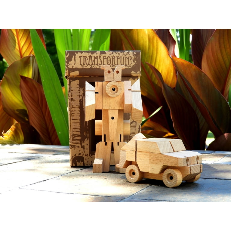 Amazon.co.jp: Bamloff WooBots 木製変形ロボット トラック型