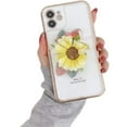 thumbnail image 1 of iPhone 11 Pro Max Heavy Duty Case Wrist Chain Bracelet Luxury Flower Style Cover - White, 1 of 5