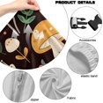 thumbnail image 7 of SCRAWLGOD Mushroom Butterfly Spot Print Black 4 Pieces Gaming Chair Covers with Armrest Covers Dustproof Scratch Resistant Gaming Chair Cover Set Elastic Computer Chair Seat Slipcovers, 7 of 7