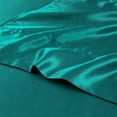 ANMINY Satin Sheets Silk Sheets King Turquoise Bed Sheet Set Deep