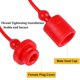 thumbnail image 2 of 4 Sets Hydraulic Quick Coupler Male Dust Cap and Female Plug Cover, Rubber Dust Caps/Plugs(-A 1/2Inch), 2 of 5