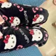 thumbnail image 2 of Sanrio-pantalones de pijama de lana de Hello Kitty para mujer, Pantalones suaves de Coral, pantalones casuales para el hogar, regalo de cumpleaños de dibujos animados de Anime Kawaii, 2 of 5