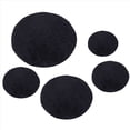thumbnail image 4 of Hojas Traseras Adhesivas Negras de Fieltro Hojas Traseras Adhesivas de Tela Autoadhesivas Duraderas y Resistentes Al Agua, 30 Piezas, 4 of 6