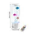 thumbnail image 3 of LED Aquarium Lamp Desktop Sensory Tank with Moving Fishes Night Light for Bedroom, 3 of 7