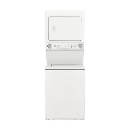 Frigidaire FLCE7522AW 27 Electric Laundry Center with 3.9 cu. ft. Washer Capacity 5.6 cu. ft. Dry Capacity 10 Wash Cycles 10 Dry Cycles in White