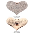 thumbnail image 3 of Miangastore 2pcs Heart Shoe Clips For Women Elegant Rhinestone Shoe Jewelry Clips Detachable Shoe Clips For High Heels Heart Shoe Detachable Clip, 3 of 9