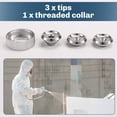thumbnail image 4 of Juego de Puntas de Orificio para Pulverizador de Textura, 3 Puntas de Boquilla, Collar Roscado para Máquina de Tolva Wal-Board Drywall Texture-Pro 200, 4 of 5