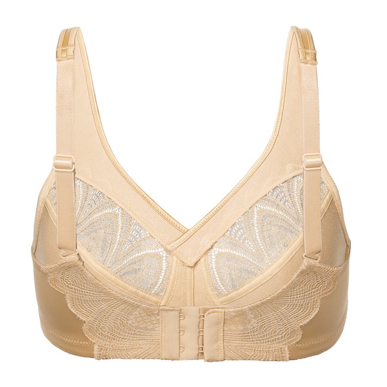 Floral Lace Wireless Bra For Women Full Mother Figure Minimizer With Bosom,  Plus Sizes 36 50 B, C, D, And DDE 201202 From Dou05, $7.96
