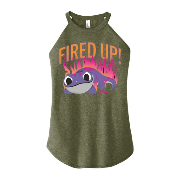 Frozen 2 - Fired Up - Juniors High Neck Tank Top