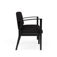 thumbnail image 2 of Amherst Wood Reception Waiting Room Healthcare 2-Seat Chair / Black Wood / Black, 2 of 5
