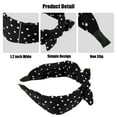thumbnail image 4 of Unique Bargains 1 Pcs Hairband for Women Bowknot Headband with Bunny Ears Black 2.17 Inch Wide, 4 of 7